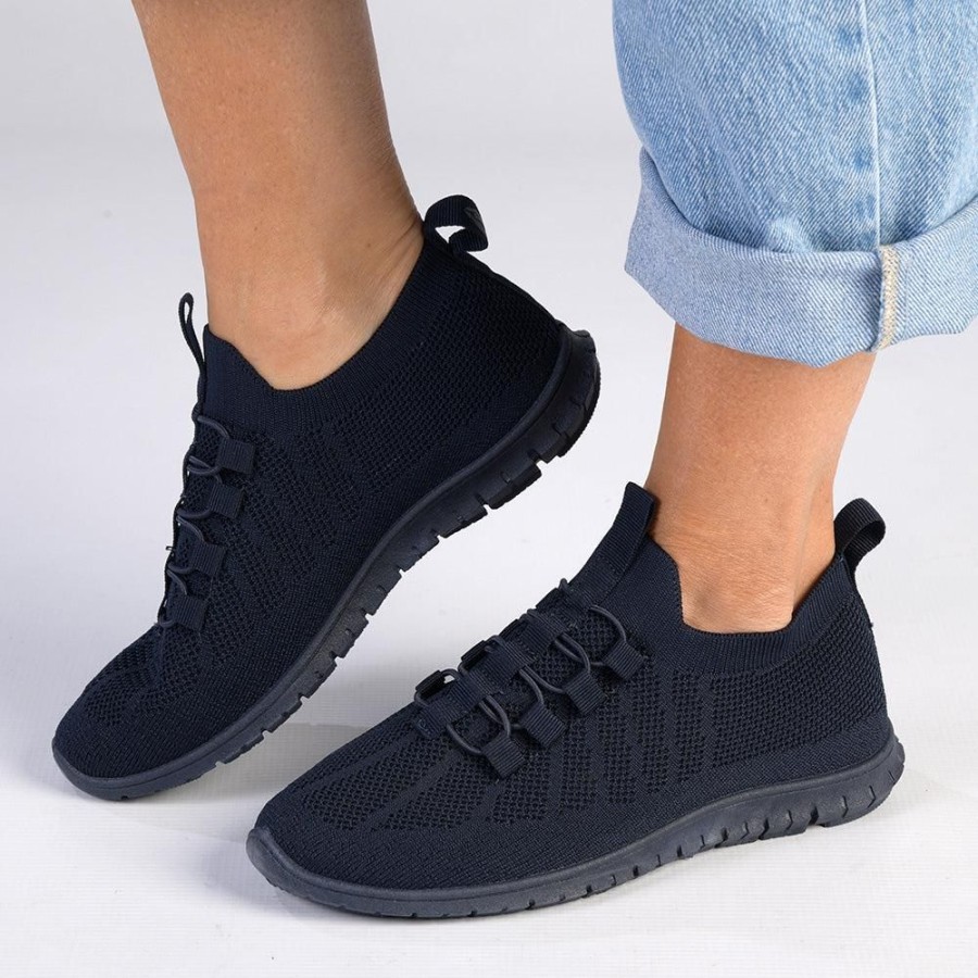 Sneakers Soft Style by Hush Puppy | Soft Style By Hush Puppy Nantale Melange Sneaker Navy