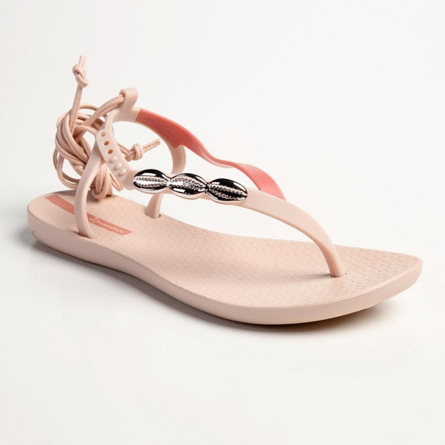 Slippers & Flats Ipanema | Ipanema Ankle Wrap Thong Sandals Rose Pink