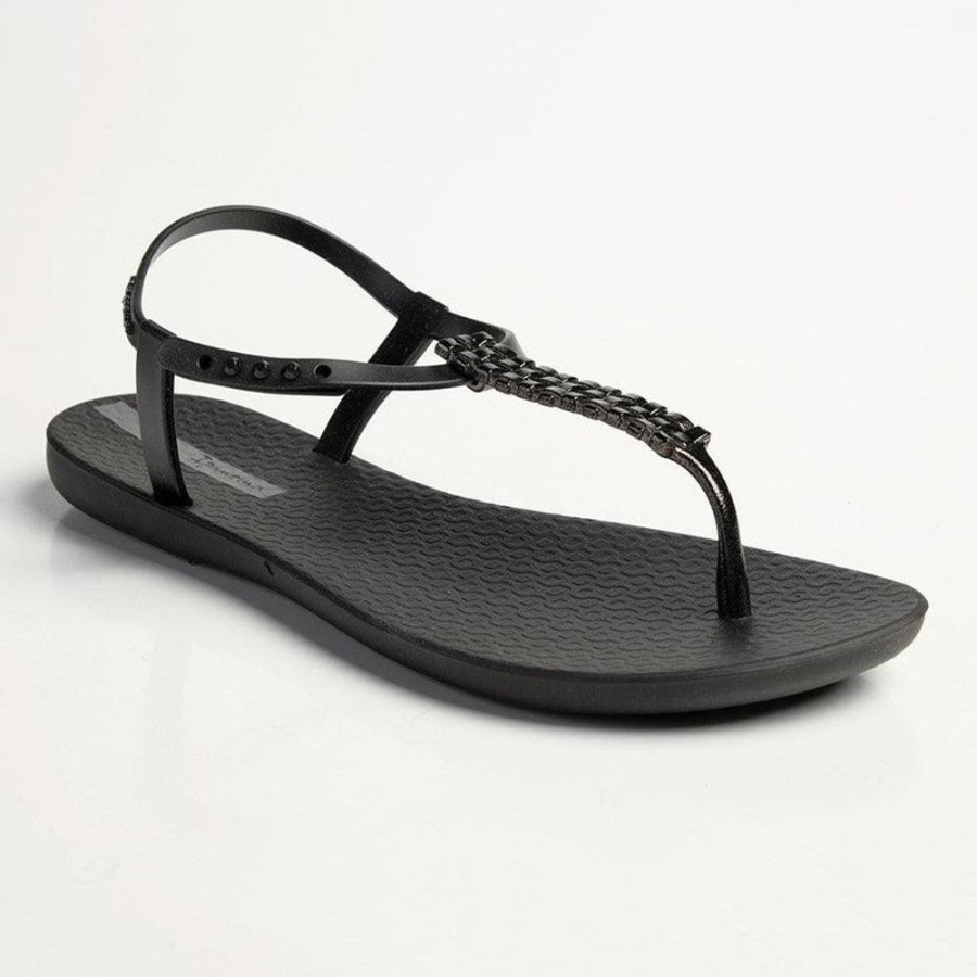 Sandals Ipanema | Ipanema Reba Glam Thong Sling Back Sandals Black