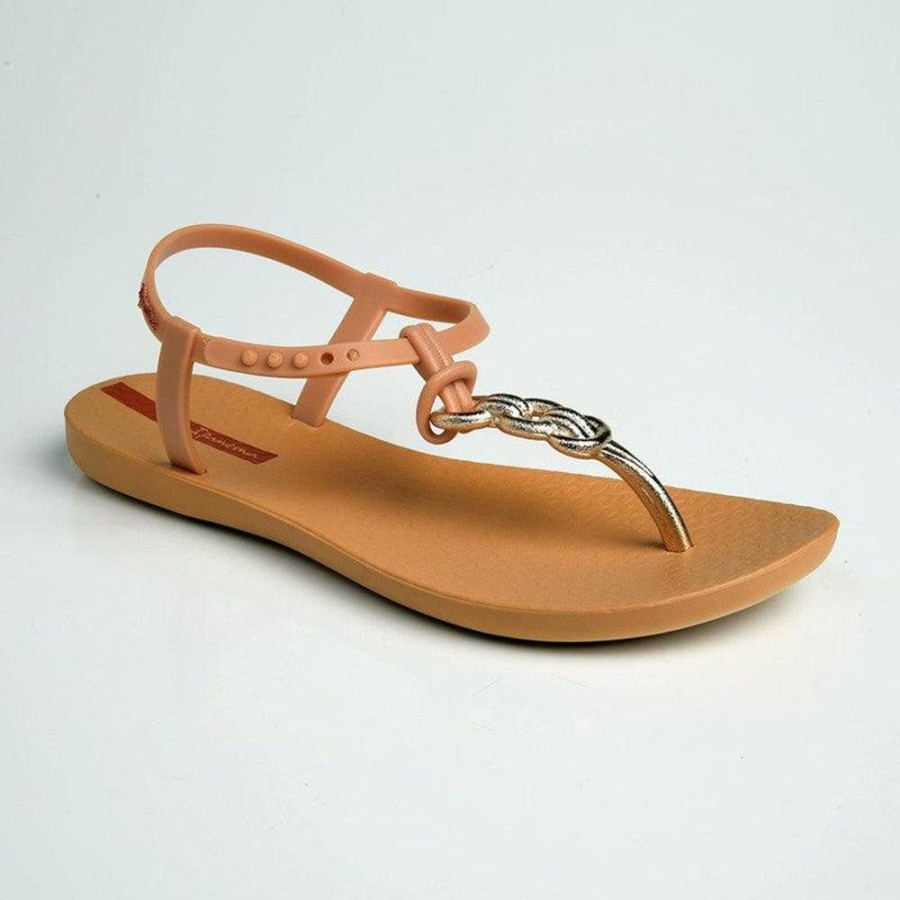 Sandals Ipanema | Ipanema Nina Basic Thong Sandals Beige/Gold