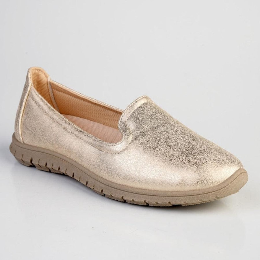 Brogues Soft Style by Hush Puppy | Soft Style By Hush Puppy Nan Slip On Loafer Light Gold