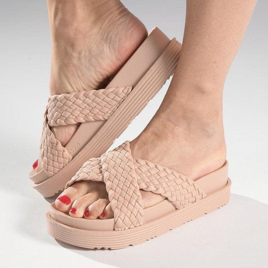 Slippers & Flats Soft style by Hush Puppy | Soft Style By Hush Puppy Shanti Weaved Sandals Dusty Pink