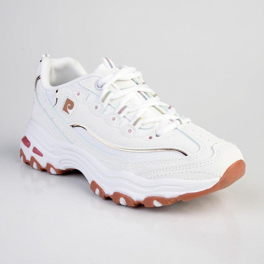 Sneakers Pierre Cardin | Pierre Cardin Sirene Lace Up Sneaker White/Rose Gold