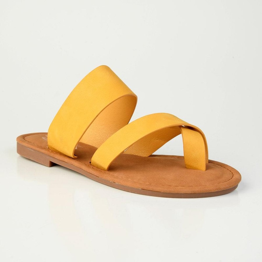 Sandals Seven7 | Maldives Ladies Mule Sandal Yellow