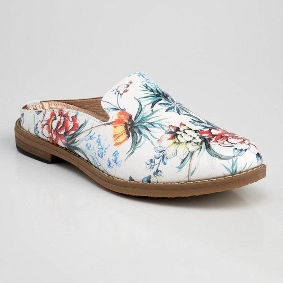 Slippers & Flats Soft Style by Hush Puppy | Soft Style By Hush Puppy Tylie Floral Slip On White