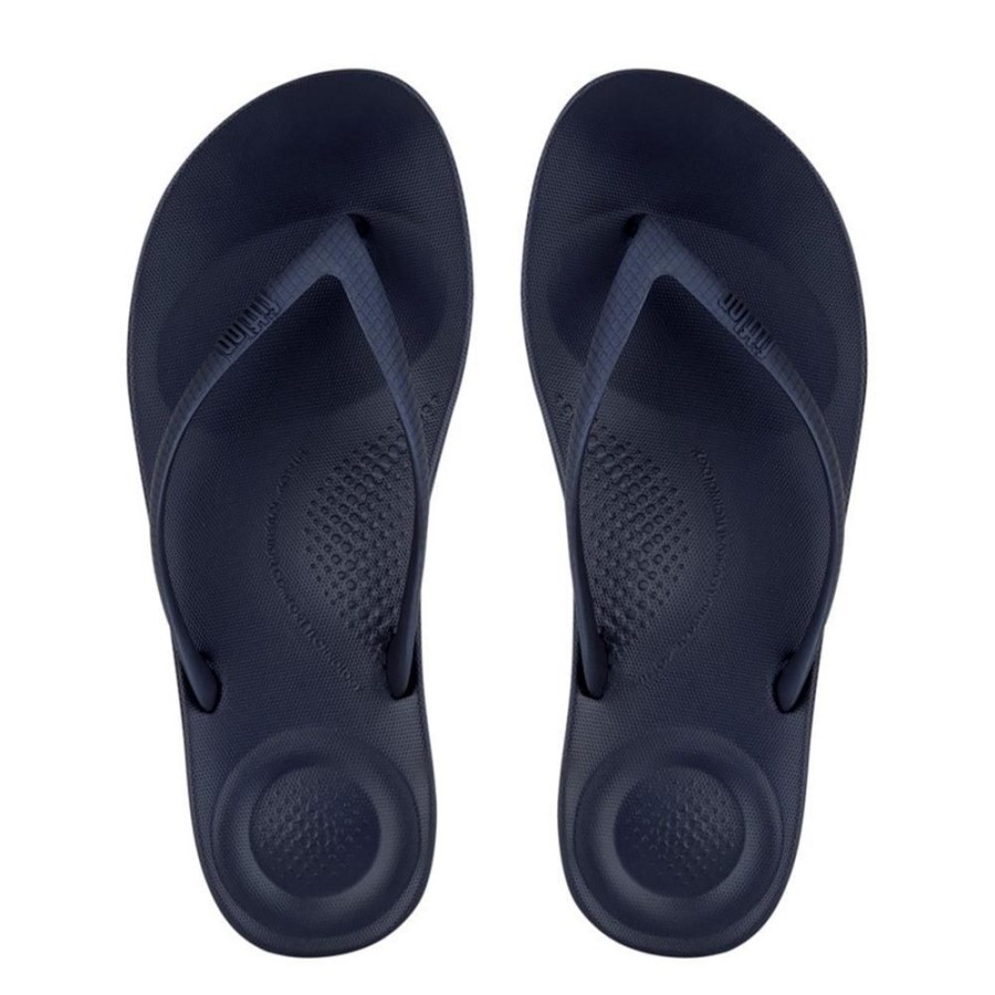 Slippers & Flats Fit Flop | Fit Flop Iqushion Ergonomic Flip Flops Midnight Navy