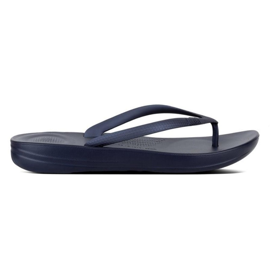 Slippers & Flats Fit Flop | Fit Flop Iqushion Ergonomic Flip Flops Midnight Navy