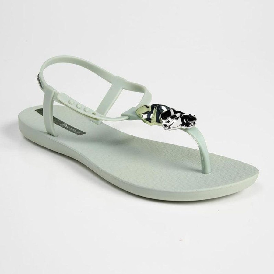 Slippers & Flats Ipanema | Ipanema Abby Glam Thong Sandals Green