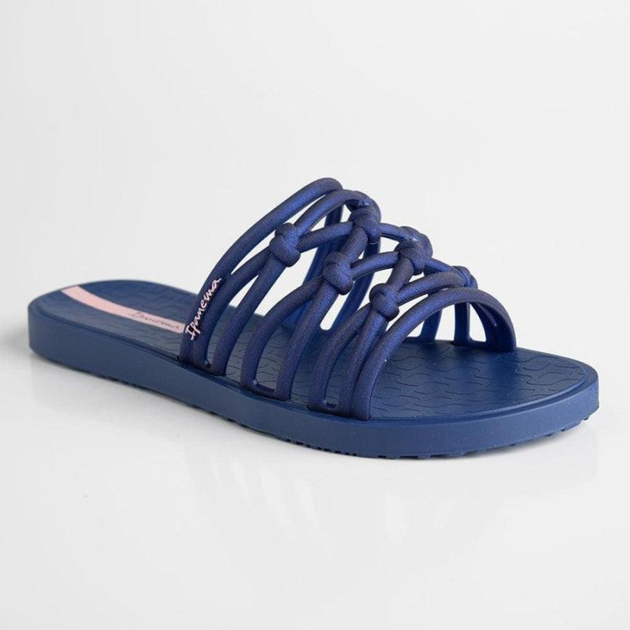 Sandals Ipanema | Ipanema Iris Push In Flip Flop Sandal Navy