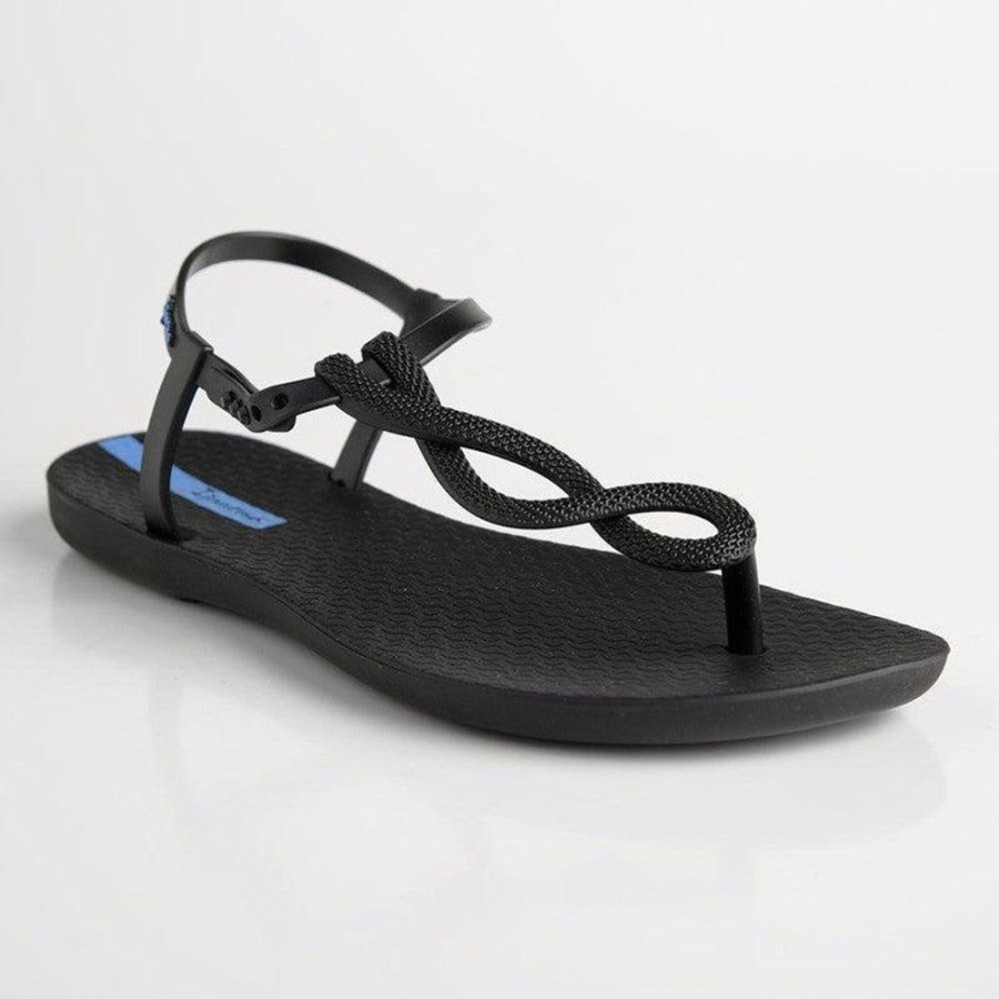 Sandals Ipanema | Ipanema Gigi Modern Braided Thong Sandals Black