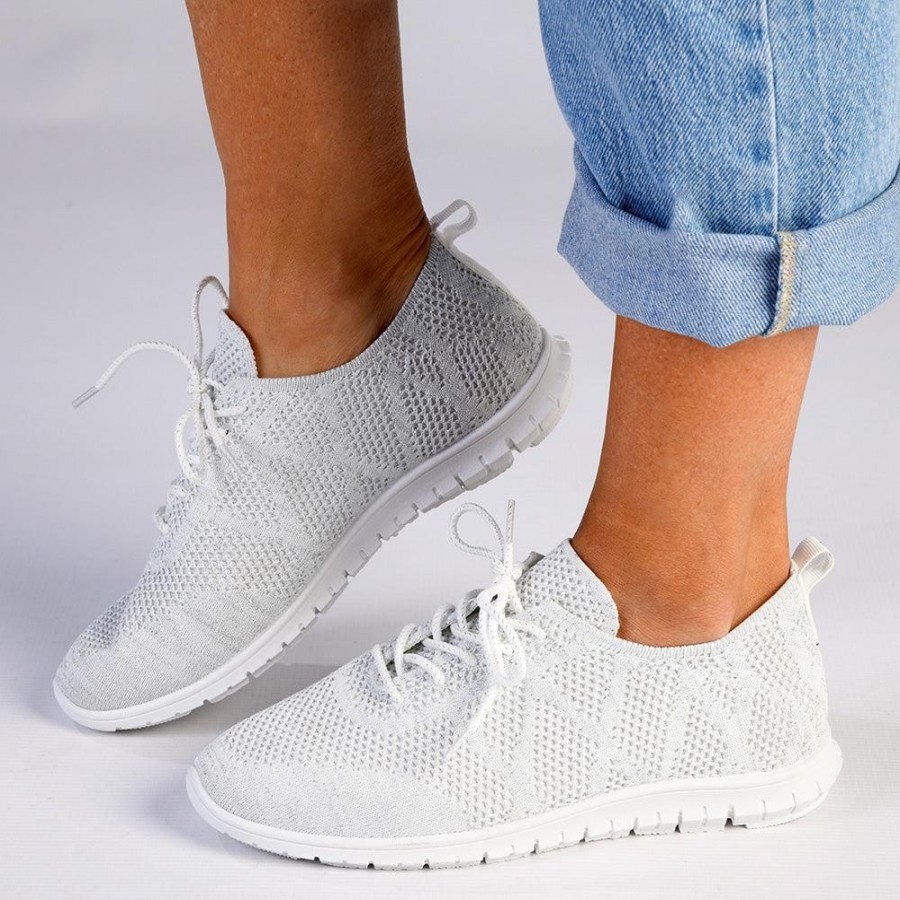 Sneakers Soft Style by Hush Puppy | Soft Style By Hush Puppy Nantai Lurex Sneaker White