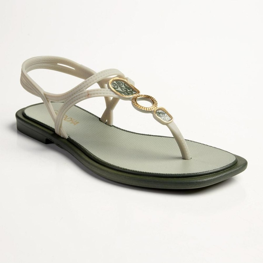 Sandals Grendha | Grendha Talulla Ladies Thong Sandals Green