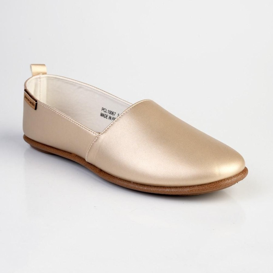 Brogues Pierre Cardin | Pierre Cardin Ladies Riviera 1 Slip On Gold