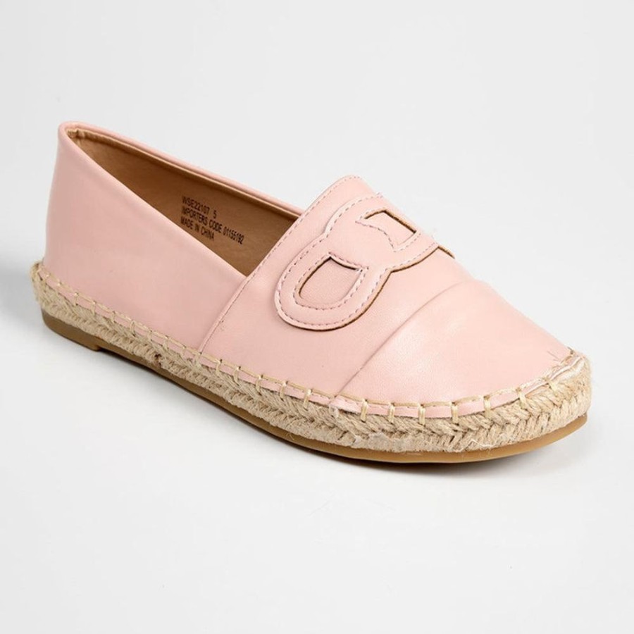 Brogues Madison Heart of New York | Madison Paisley Closed Espadrille Loafer Blush