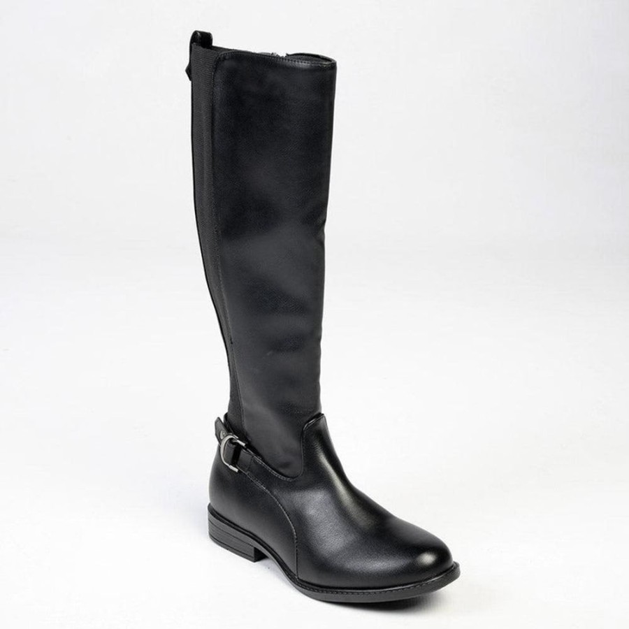 Boots Franco Rossi | Franco Rossi Gina Long Boot With Gusset Black