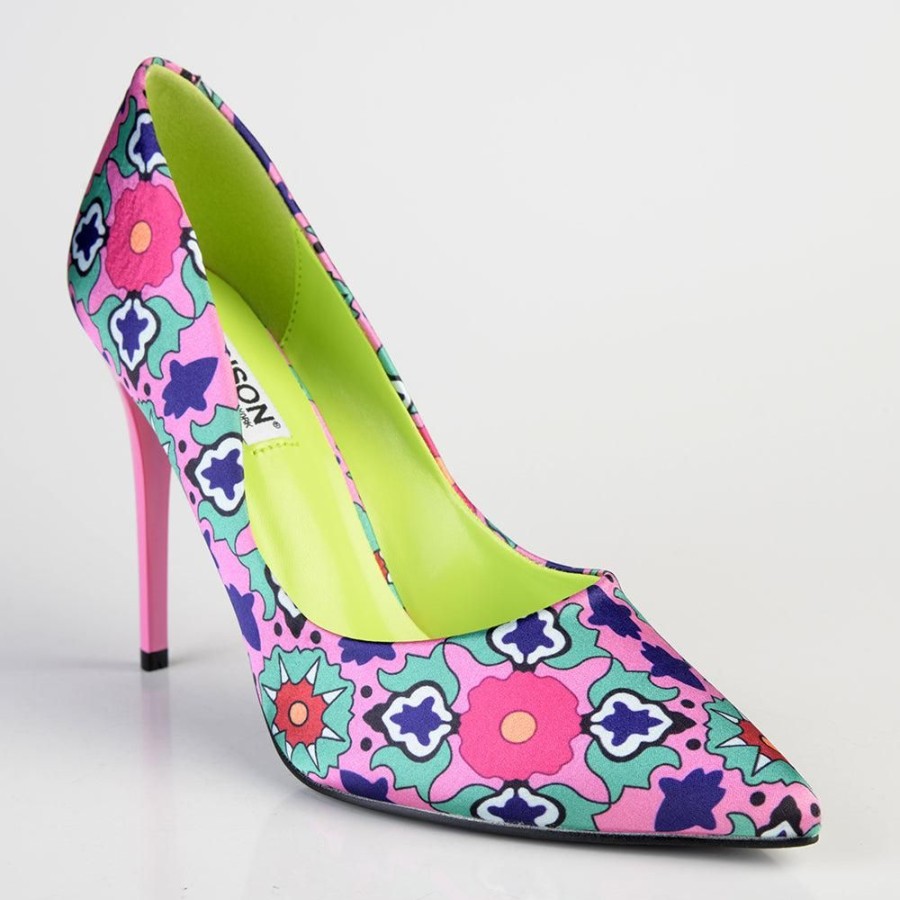 Heels Madison Heart of New York | Madison Destini Printed Court Stiletto Pink Multi