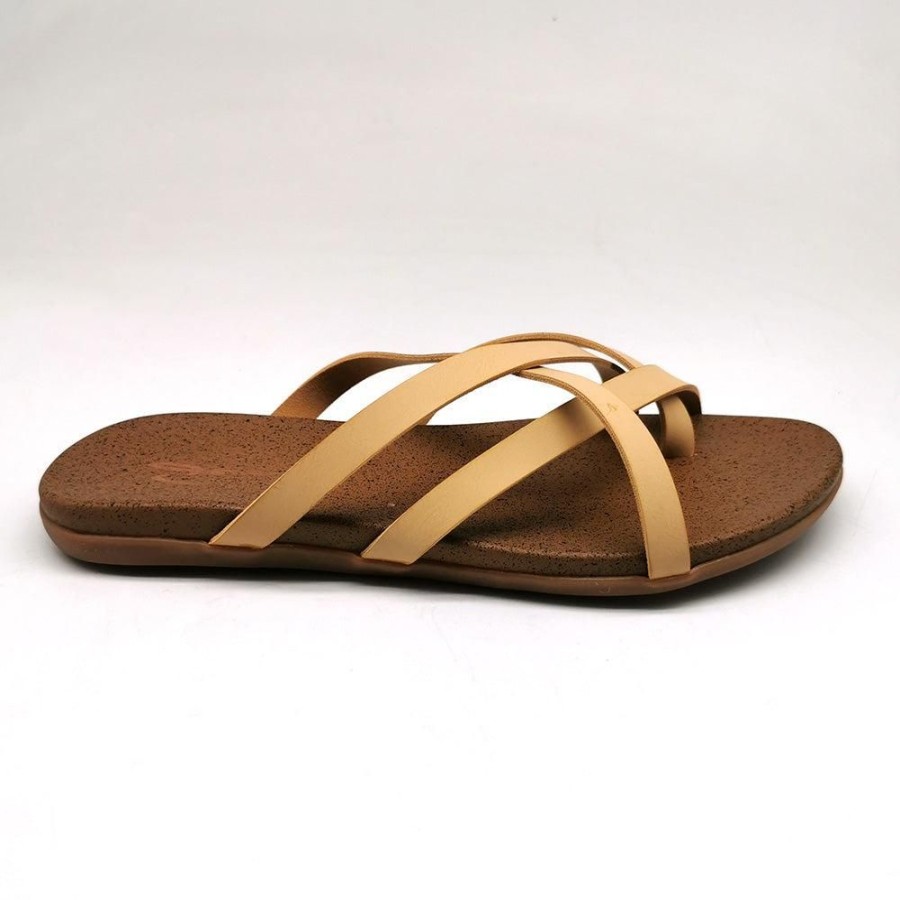 Sandals Seven7 | Melbourne Ladies Flat Push In Al Sand