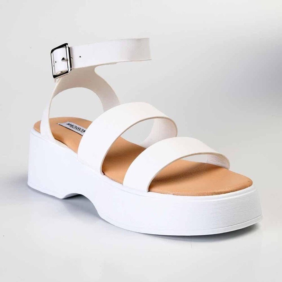 Sandals Madison Heart of New York | Madison Hannah Chunky Sandals White