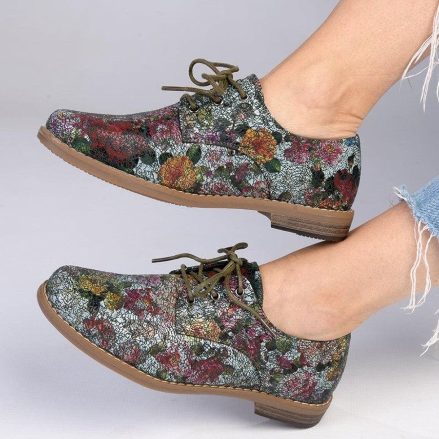 Brogues Soft Style by Hush Puppy | Soft Style By Hush Puppy Tyler Crackle Floral Sage