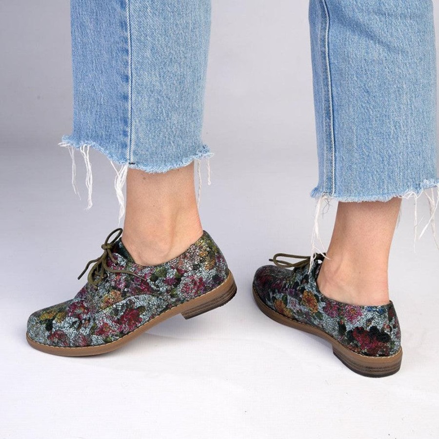 Brogues Soft Style by Hush Puppy | Soft Style By Hush Puppy Tyler Crackle Floral Sage