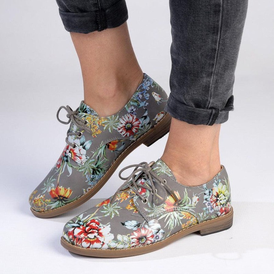 Brogues Soft Style by Hush Puppy | Soft Style By Hush Puppy Tyler Floral Grey