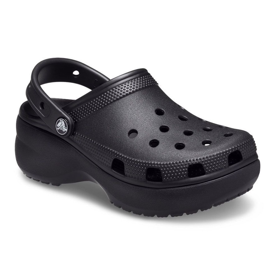 Slippers & Flats Crocs | Crocs Classic Platform Clog With Slingback Black