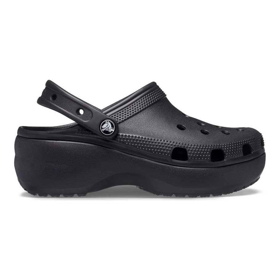 Slippers & Flats Crocs | Crocs Classic Platform Clog With Slingback Black