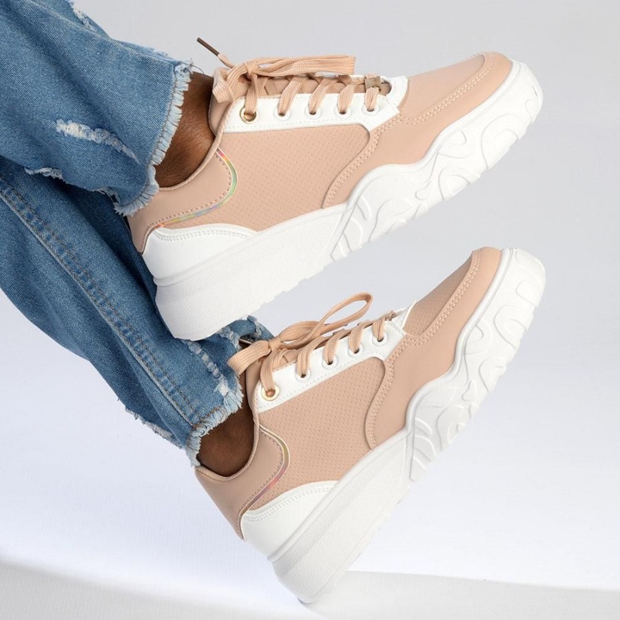 Sneakers TOM TOM | Tomtom Ladies Hi-Top Sneaker Nude/Rose Gold