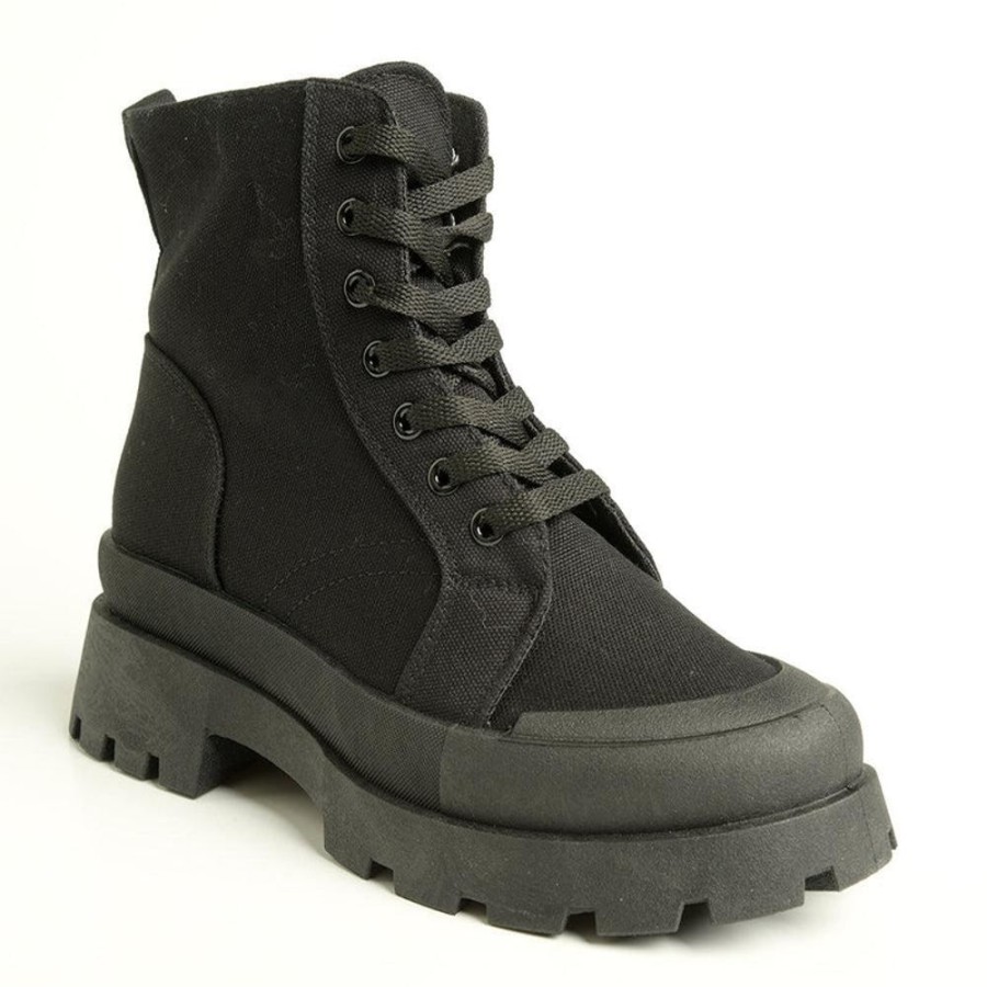 Boots Madison Heart of New York | Madison Tiana Canvas Boot Black