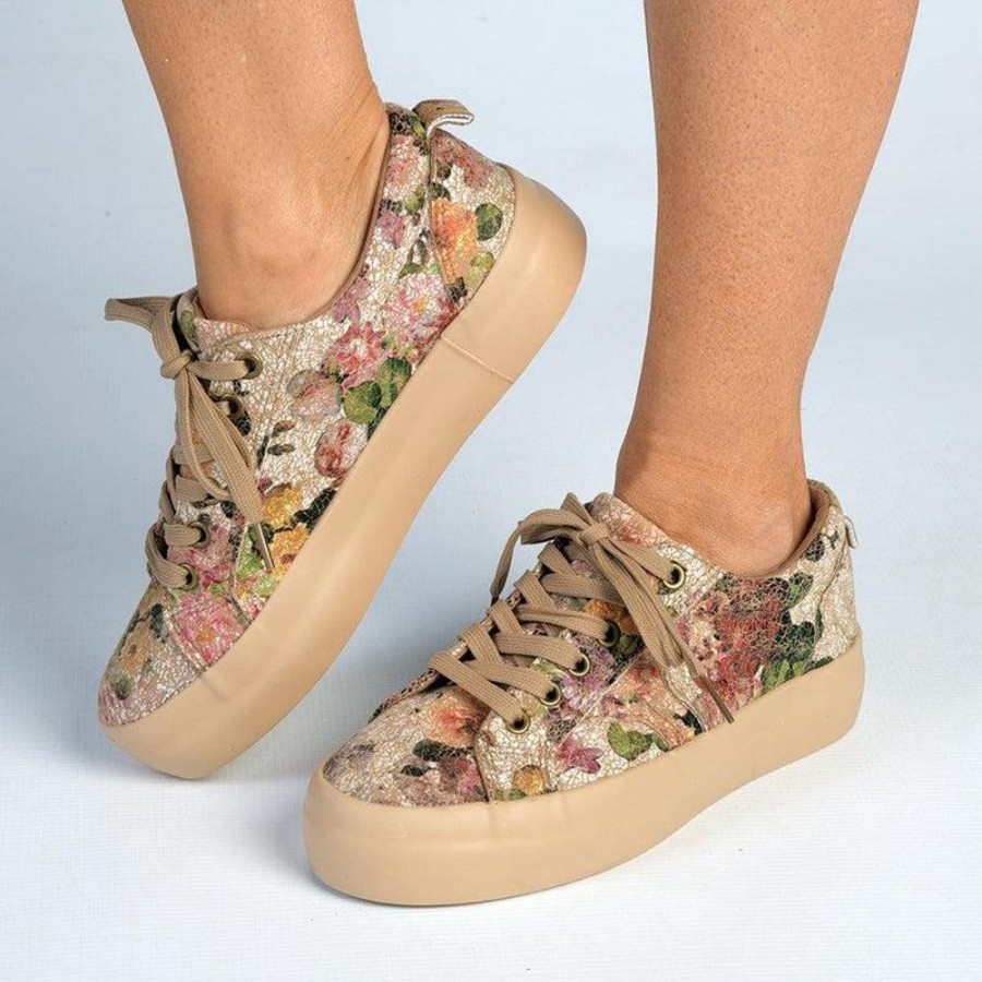 Sneakers Soft Style by Hush Puppy | Soft Style By Hush Puppy Fordan Floral Sneaker Taupe