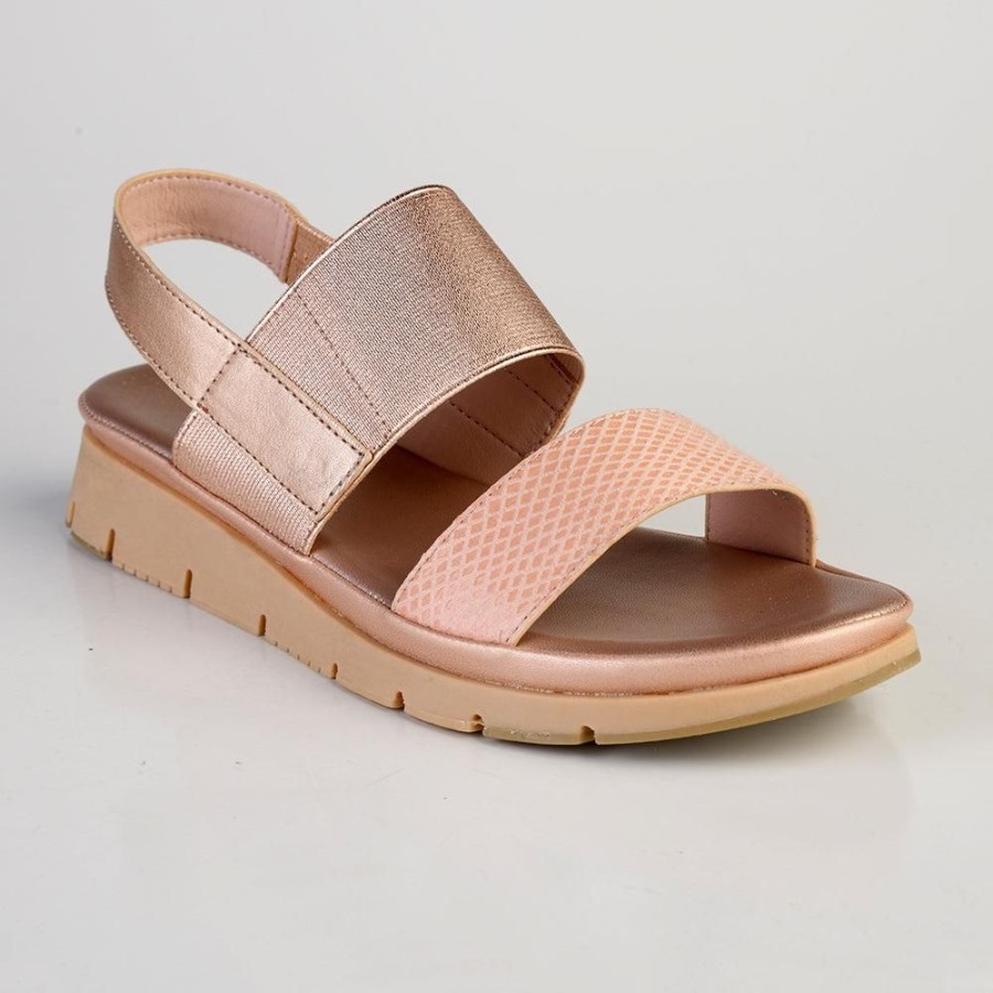 Sandals Soft Style by Hush Puppy | Soft Style By Hush Puppies Tegan Wedge Sandal Rose Gold