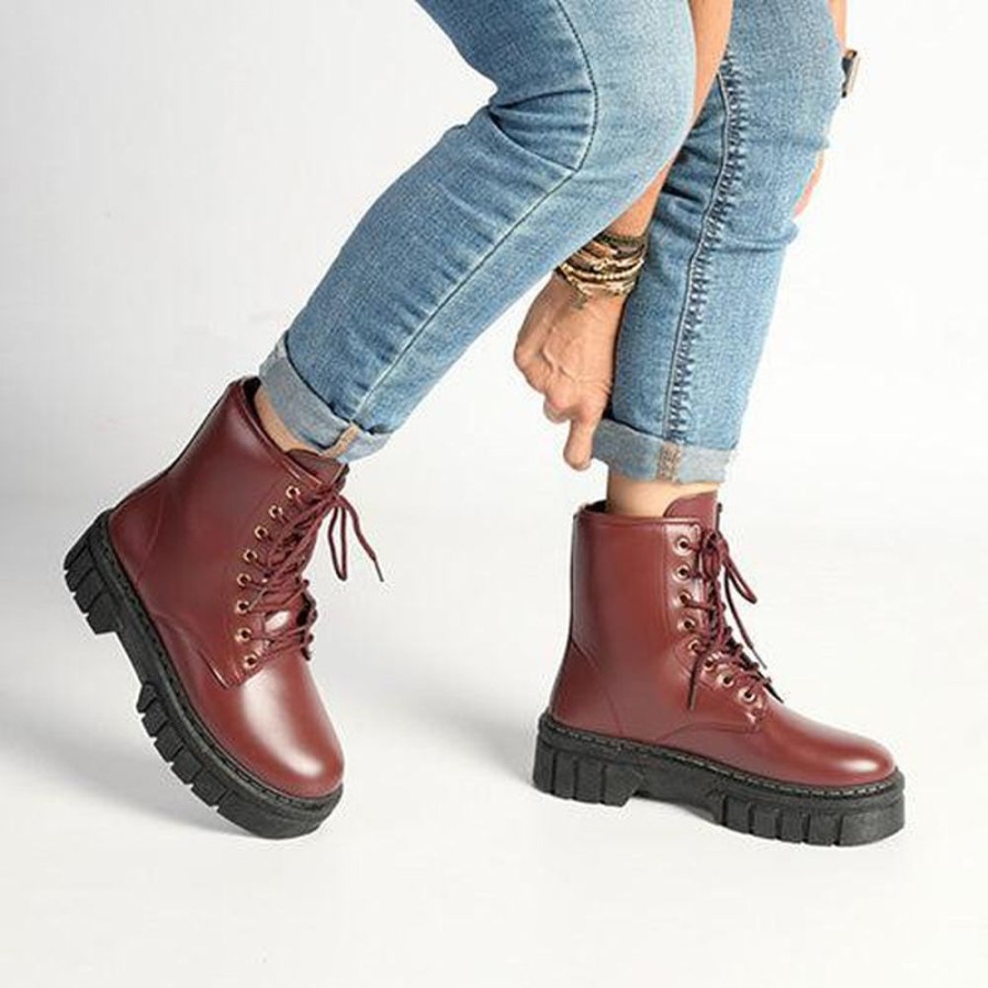 Boots Madison Heart of New York | Madison Tina Fashion Boots Burgundy