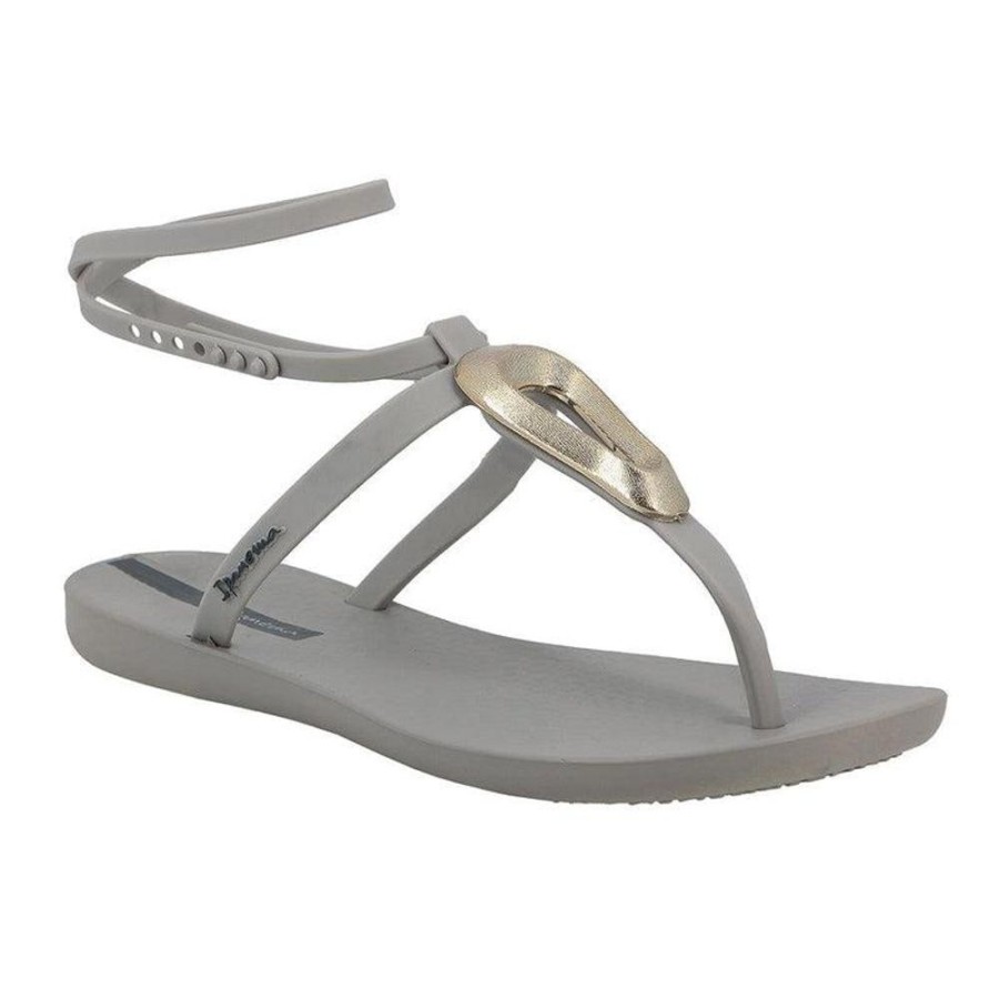 Slippers & Flats Ipanema | Ipanema Hera Hoop Thong Sandals Grey