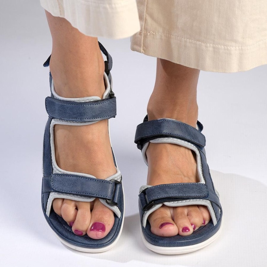 Sandals Alessio | Alessio Dorsey Strap Adventure Sandals Blue