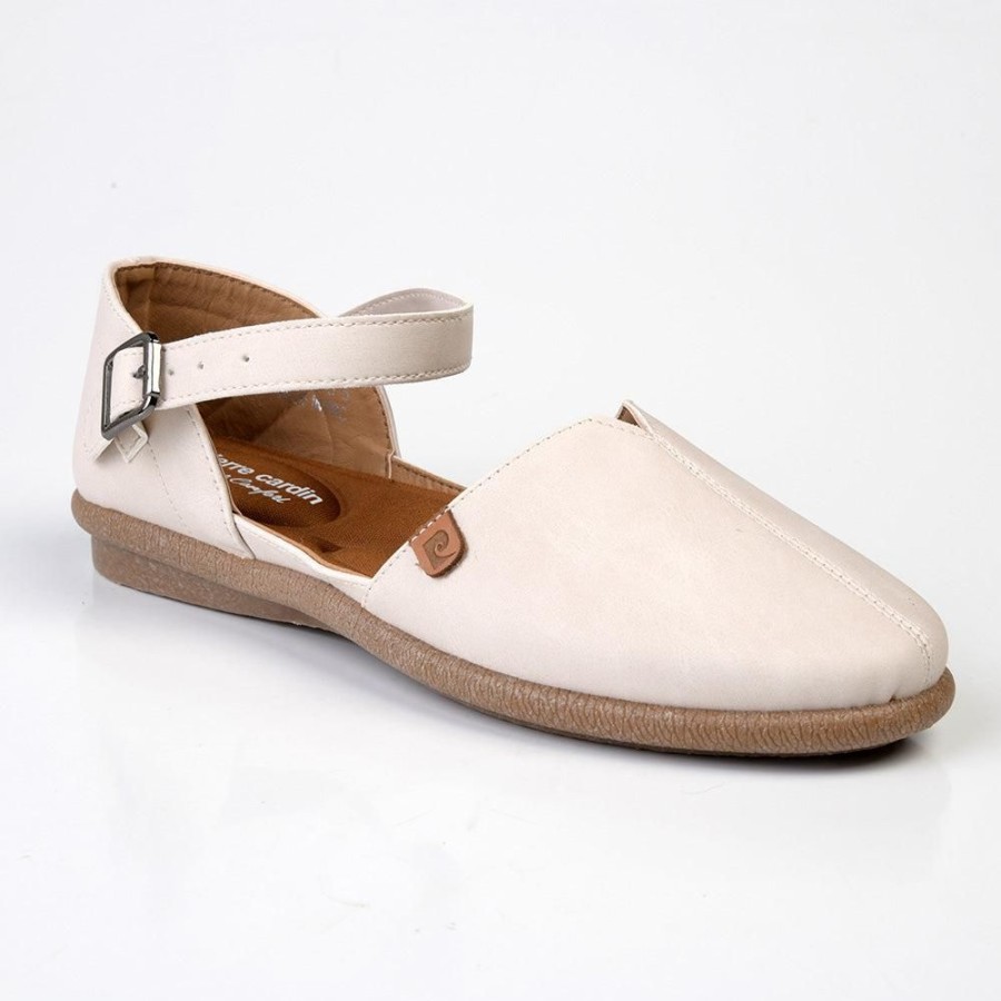 Slippers & Flats Pierre Cardin | Pierre Cardin Adelle With Buckle Stone