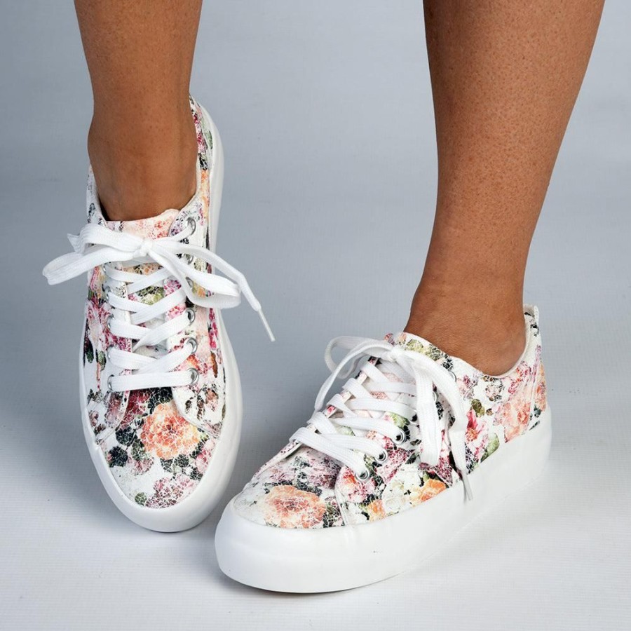 Sneakers Soft Style by Hush Puppy | Soft Style By Hush Puppies Fordan Floral Sneaker Pearl