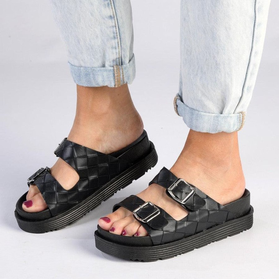 Sandals Soft Style by Hush Puppy | Soft Style By Hush Puppies Shannon Platform Sandals Black