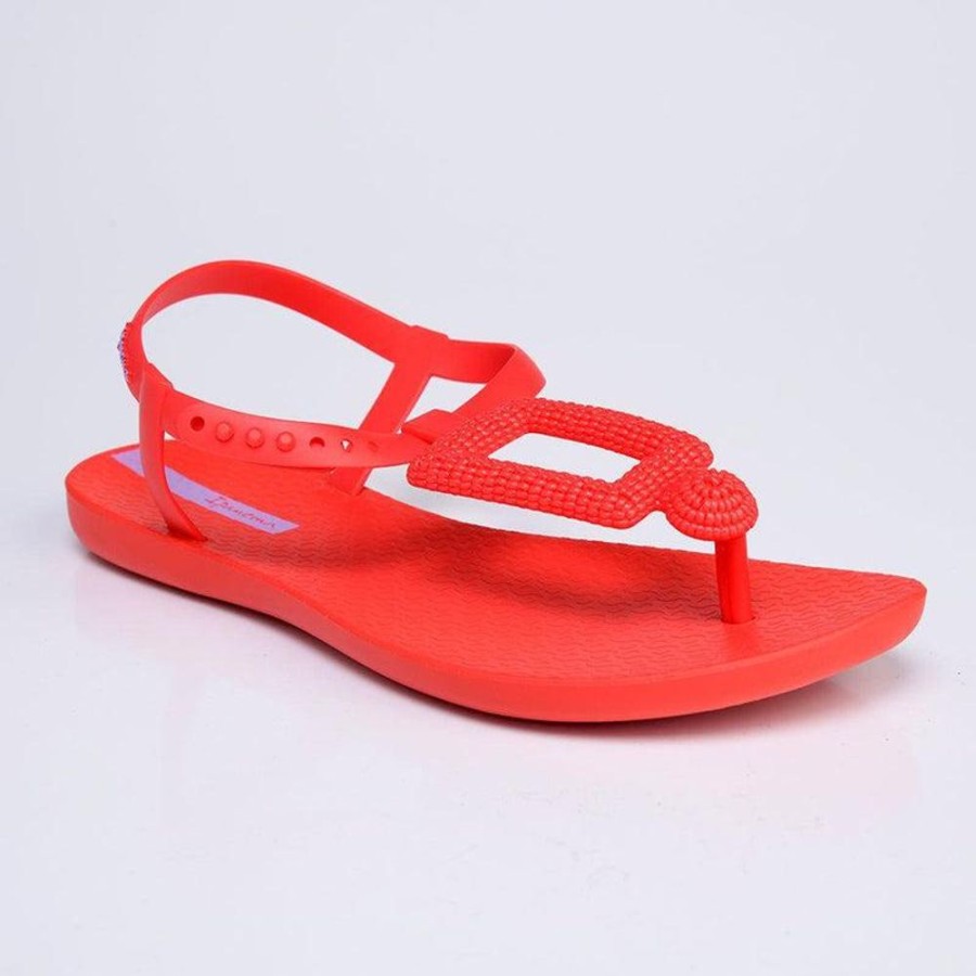 Slippers & Flats Ipanema | Ipanema Lisa Ladies Link Sandals Red