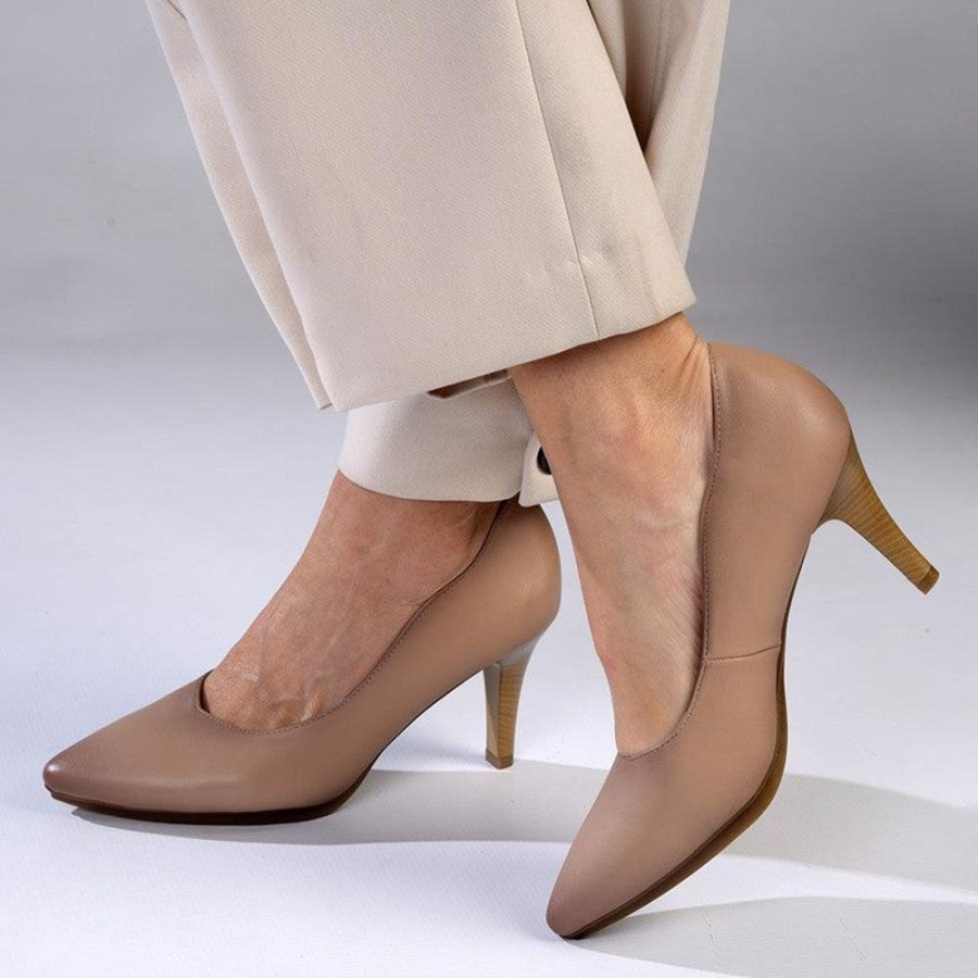 Heels Soft Style by Hush Puppy | Soft Style Hush Puppies Phillipa Court Heel Taupe