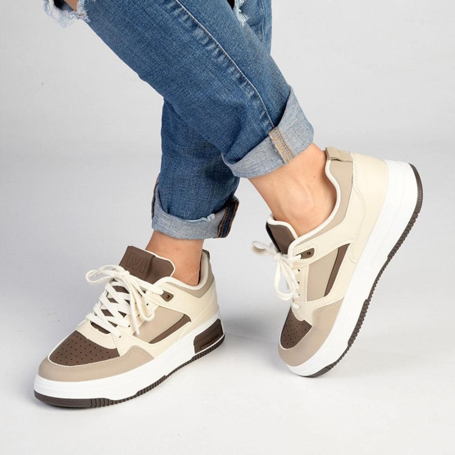 Sneakers Madison Heart of New York | Madison Tilly Fashion Sneaker Beige Multi