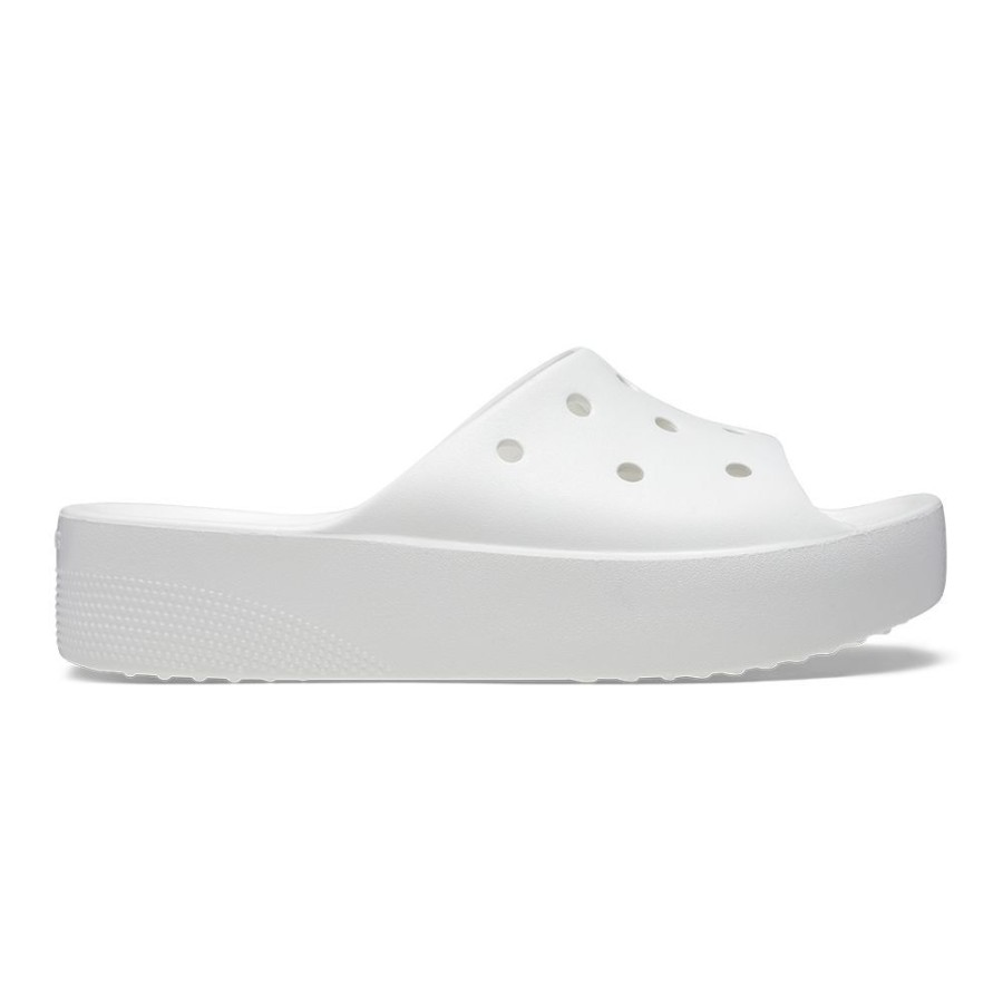 Slippers & Flats Crocs | Crocs Classic Platform Slide White