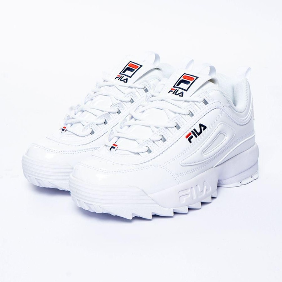 Sneakers FILA | Fila Distruptor Ii Ladies Sneaker White Fila/Navy Fila/Red Fila