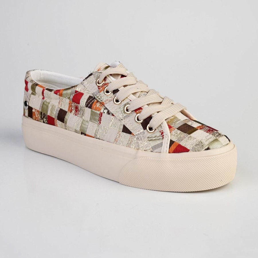 Sneakers Pierre Cardin | Pierre Cardin Esterel Lace Up Sneaker Red/Multi