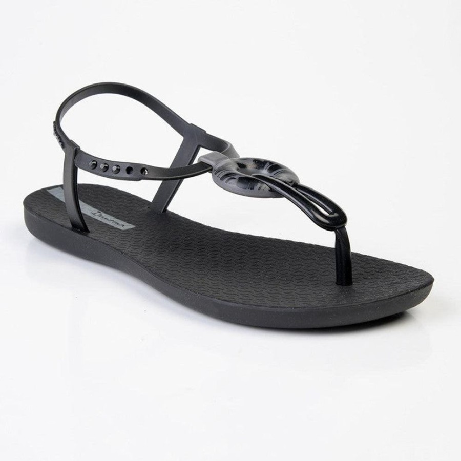 Slippers & Flats Ipanema | Ipanema Kate Chain Thong Sandals Black