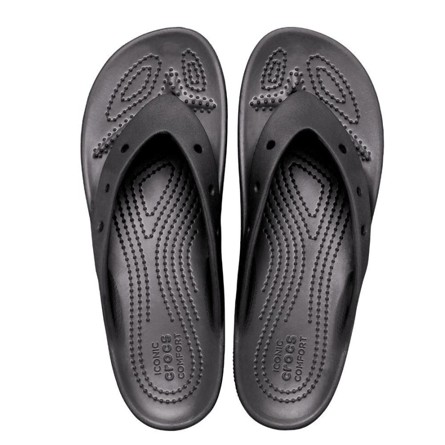 Sandals Crocs | Crocs Classic Thong Slip On Platform Sandal Black