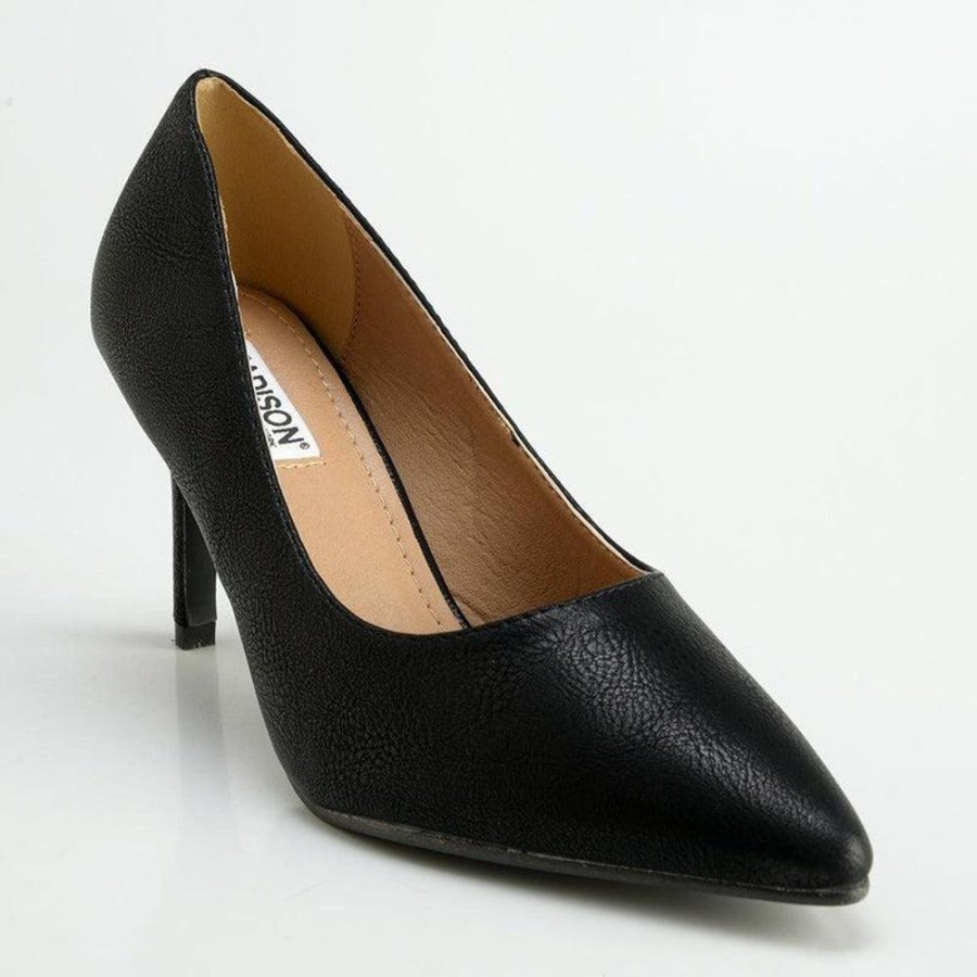 Heels Madison Heart of New York | Madison Penny 3 Court Heels Black