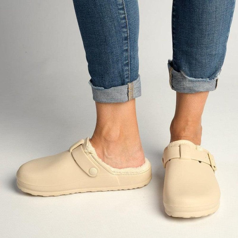 Slippers & Flats Soft Style by Hush Puppy | Soft Style By Hush Puppy Desi Fur Slip On Natural