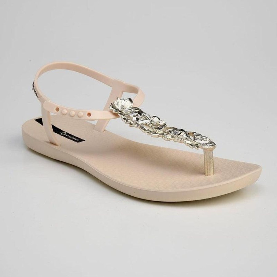 Slippers & Flats Ipanema | Ipanema Rose Glam Thong Sandals Beige