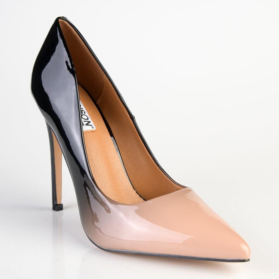 Heels Madison Heart of New York | Madison Dina Ombre High Court Stileto Nude/Black