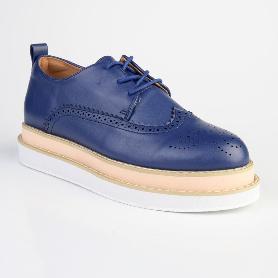 Brogues Madison Heart of New York | Madison Maya 2 Lace Up Brogues Dark Blue